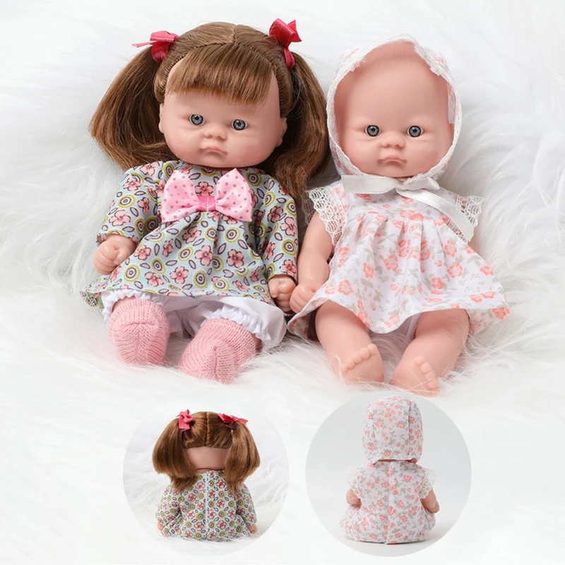 20CM/8in Miniature Girl Cuddly Doll with Washable Full Body Vinyl Opened-Eyes Vivid Caucasian Reborn for Infant Girl Boy
20CM/8in Miniature Girl Cuddly Doll with Washable Full Body Vinyl Opened-Eyes Vivid Caucasian Reborn for Infant Girl Boy