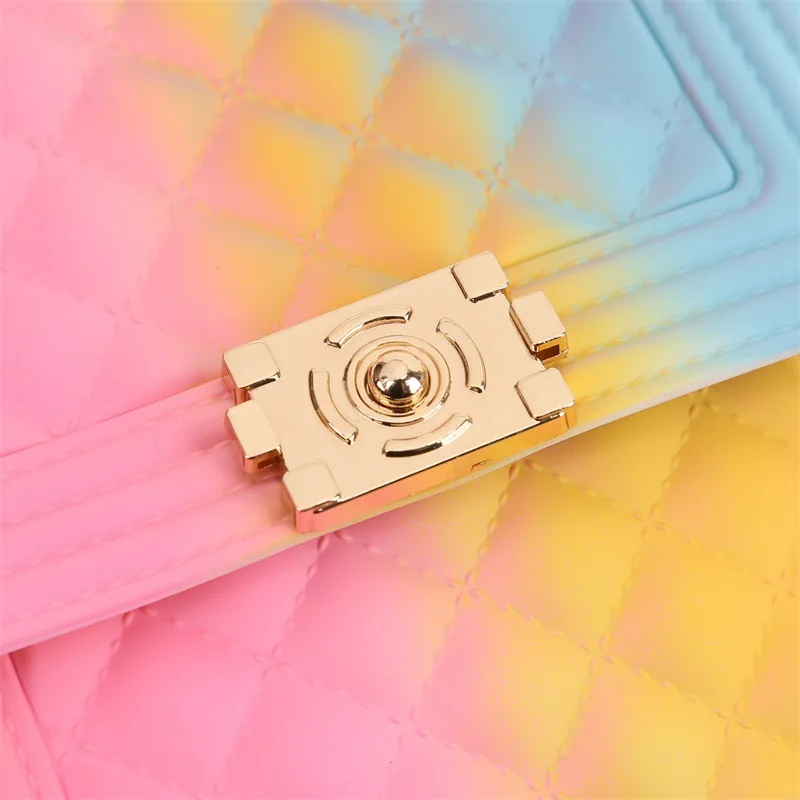 Luxury Bags For Women Plaid Jelly Bag Candy Color Flap Mini Designed Ladies Shoulder Chain Tote Messenger Crossbody HandBag
Luxury Bags For Women Plaid Jelly Bag Candy Color Flap Mini Designed Ladies Shoulder Chain Tote Messenger Crossbody HandBag