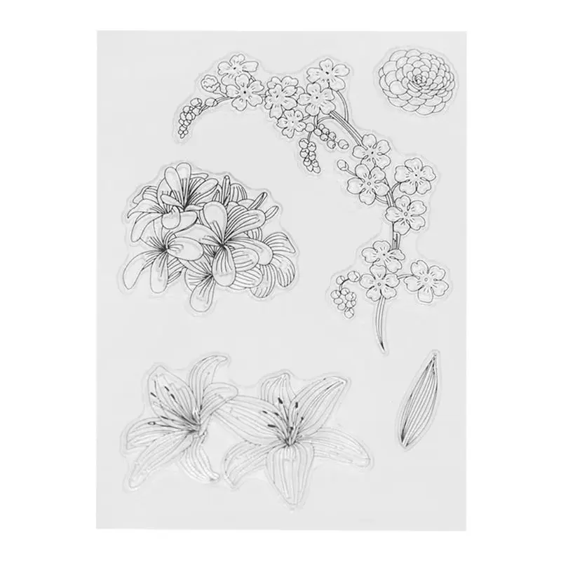 DIY Colorful Flower Pattern Transparent Clear Seal Scrapbooking Photo Album Card Decorative Silicone Stamp Sheets
DIY Colorful Flower Pattern Transparent Clear Seal Scrapbooking Photo Album Card Decorative Silicone Stamp Sheets