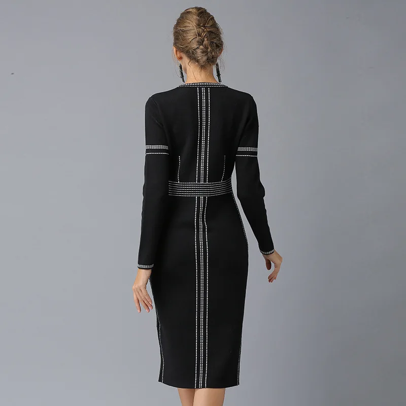 Mature Charm Women's Dress Spring/autumn/winter New ONeck Knit Retro Bottom Skirt Sexy Split Hip Business Elegant Vintage Skirt 
Mature Charm Women's Dress Spring/autumn/winter New ONeck Knit Retro Bottom Skirt Sexy Split Hip Business Elegant Vintage Skirt