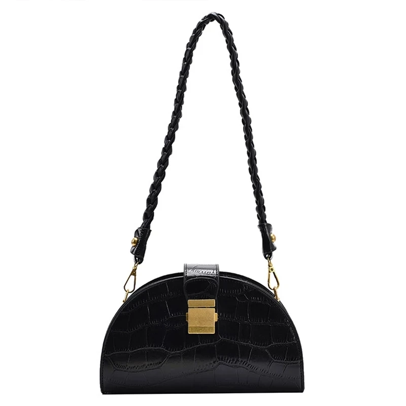 Crocodile pattern Small Saddle bag 2020 New High quality PU Leather Women's Designer Handbag Vintage Shoulder Messenger Bag
Crocodile pattern Small Saddle bag 2020 New High quality PU Leather Women's Designer Handbag Vintage Shoulder Messenger Bag