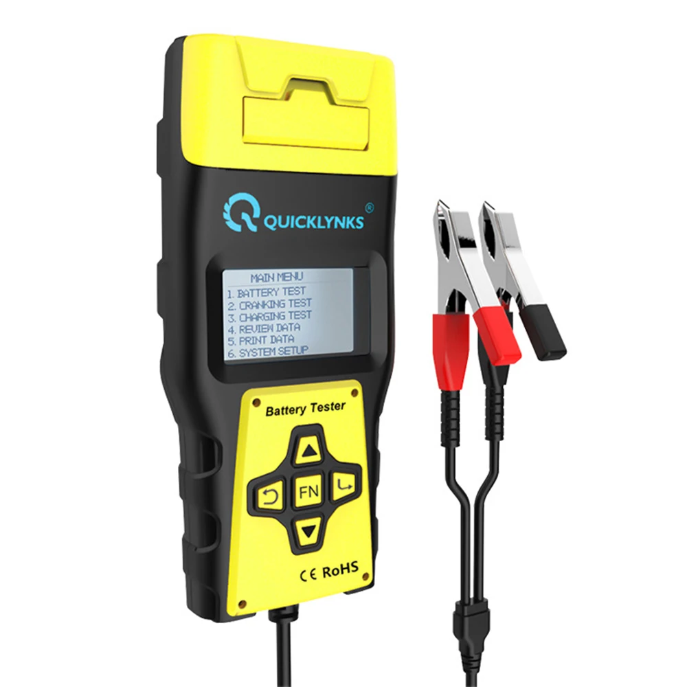 BA1000 12V Car Battery Tester with Printer & Real Time Temperature Monitoring Color Screen Battery Tester Tool
BA1000 12V Car Battery Tester with Printer & Real Time Temperature Monitoring Color Screen Battery Tester Tool