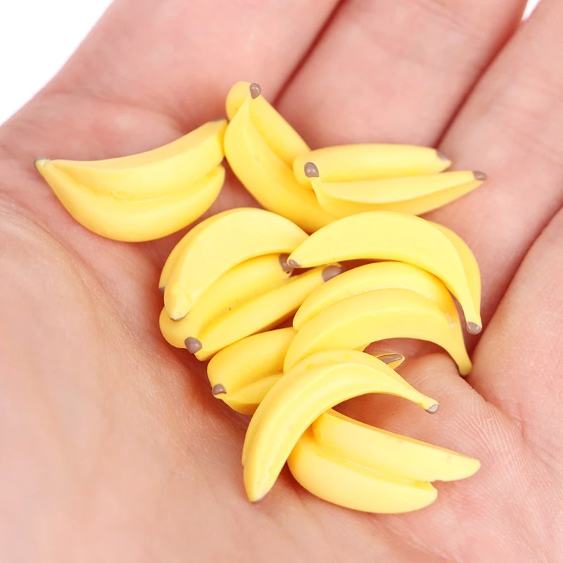 10Pcs Resin Artificial Fake Miniature Food Fruit Banana Play DollHouse Toy Decorative Craft Kawaii DIY Embellishment Accessories
10Pcs Resin Artificial Fake Miniature Food Fruit Banana Play DollHouse Toy Decorative Craft Kawaii DIY Embellishment Accessories