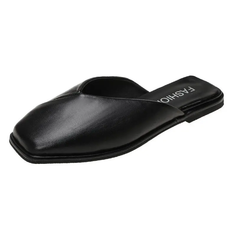 Patent Leather Flat-Bottom Square-Toe Ladies Slippers Summer Simple Solid Color Soft Bottom Comfortable Non-Slip Beach Slippers.
Patent Leather Flat-Bottom Square-Toe Ladies Slippers Summer Simple Solid Color Soft Bottom Comfortable Non-Slip Beach Slippers.