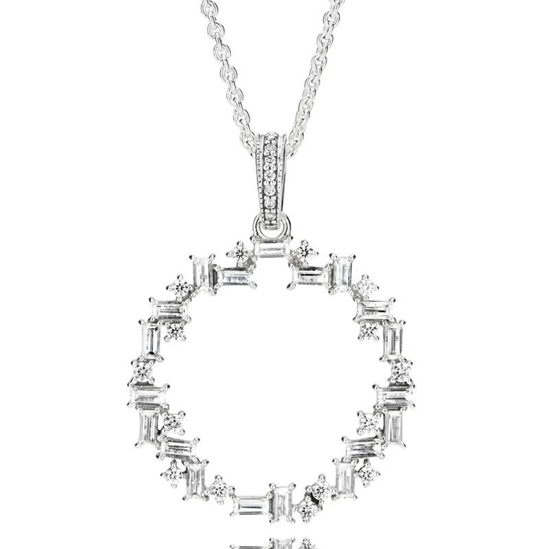 New 925 Sterling Silver Necklace Shards Of Sparkle Pendant With Crystal Chain Necklace For Women Popular Bead Charm DIY Jewelry
New 925 Sterling Silver Necklace Shards Of Sparkle Pendant With Crystal Chain Necklace For Women Popular Bead Charm DIY Jewelry