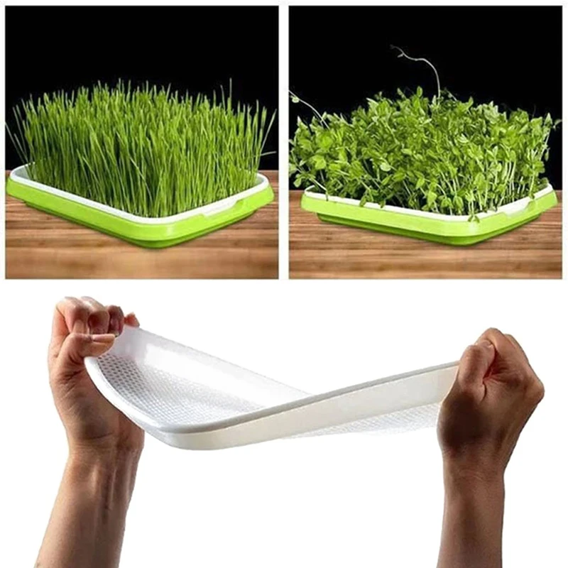 Planting Sprout Seedling Tray Seed Sprouter Tray Double-layer Soilless Culture Beans Hydroponic Nursery Tray Garden Supplies
Planting Sprout Seedling Tray Seed Sprouter Tray Double-layer Soilless Culture Beans Hydroponic Nursery Tray Garden Supplies