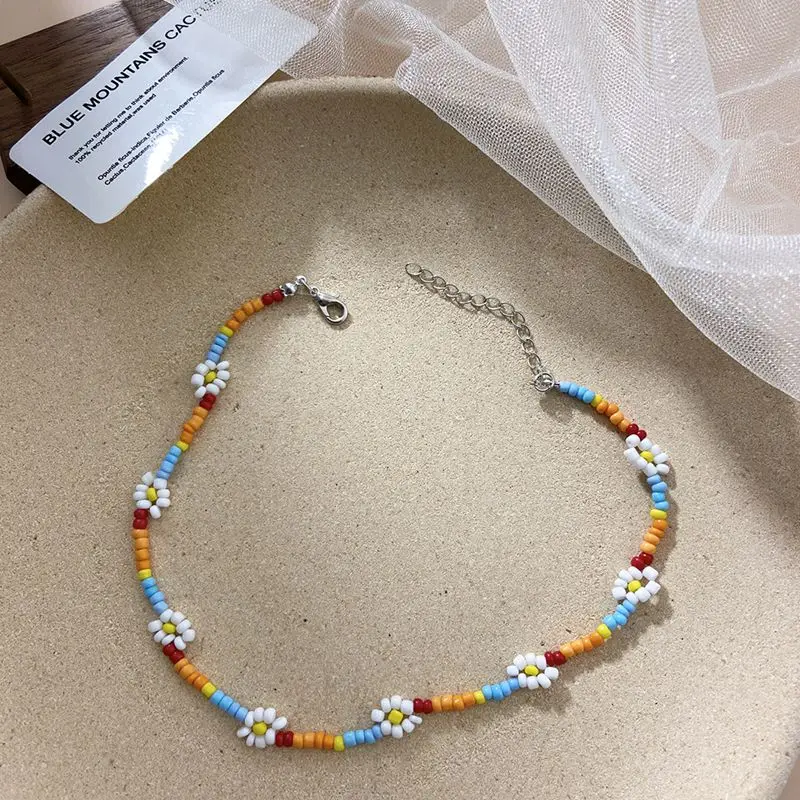 Ins Style Colorful Beaded Ethnic Necklace Y2k Creative Sead Bead Simple Design Handmade Flower Geometric Necklace Choker Jewelry
Ins Style Colorful Beaded Ethnic Necklace Y2k Creative Sead Bead Simple Design Handmade Flower Geometric Necklace Choker Jewelry