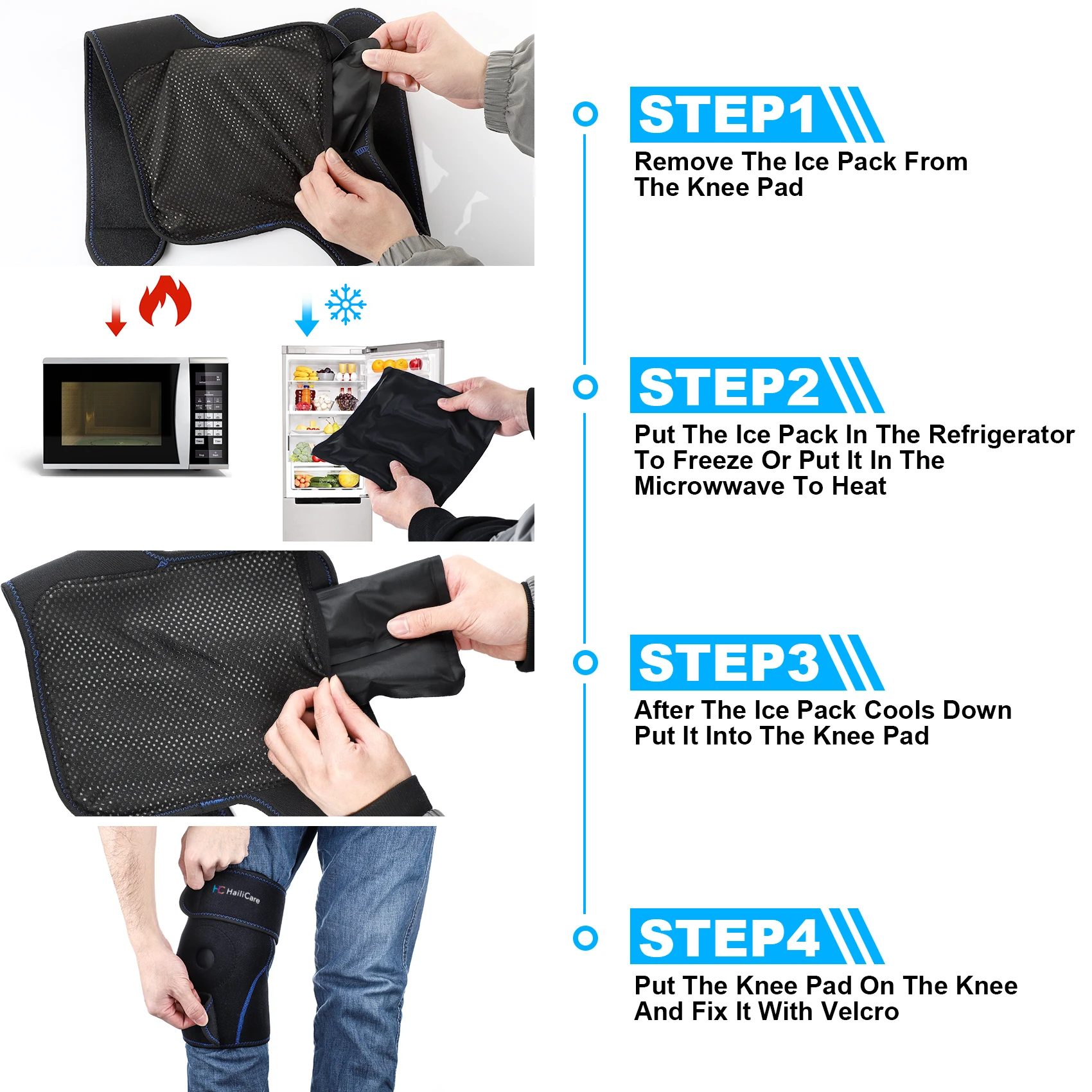 Knee Pads Hot and Cold Brace Support For Keen Injuries Joint Arthritis Muscle Swelling Pain Relief Rehabilitation Health Care
Knee Pads Hot and Cold Brace Support For Keen Injuries Joint Arthritis Muscle Swelling Pain Relief Rehabilitation Health Care
