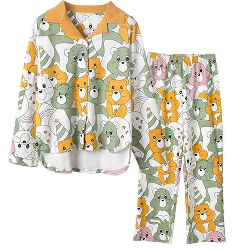 Autumn and Winter Pajamas Women Lapel Cardigan Cute Long-sleeved Japanese Korean Style Loose Cartoon Home Wear Student Pajamas
Autumn and Winter Pajamas Women Lapel Cardigan Cute Long-sleeved Japanese Korean Style Loose Cartoon Home Wear Student Pajamas