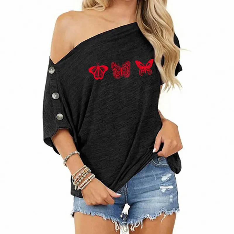 Butterfly shirt embraces change inspiration pattern T-shirt cute and beautiful ladies fashion T-shirt retro gift art top
Butterfly shirt embraces change inspiration pattern T-shirt cute and beautiful ladies fashion T-shirt retro gift art top