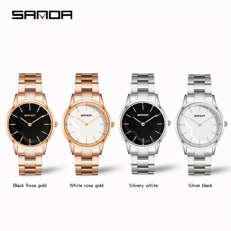 Sunda new fashion trend simple and generous ladies quartz watch creative personality steel belt ladies watch 
Sunda new fashion trend simple and generous ladies quartz watch creative personality steel belt ladies watch