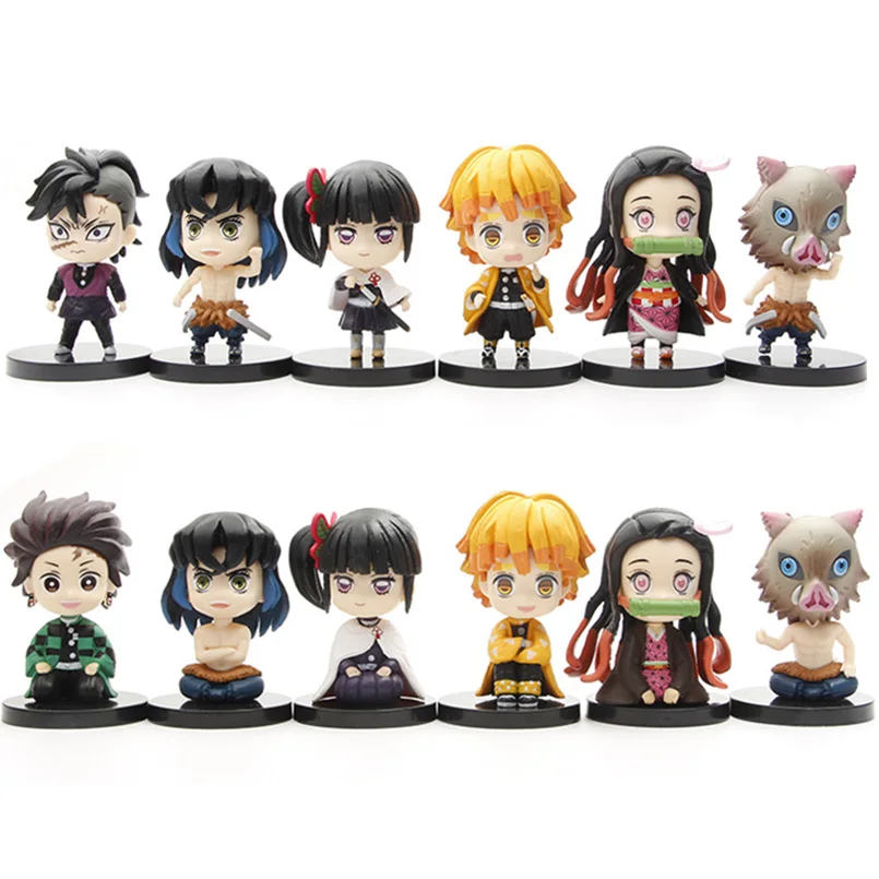 Q version Anime Demon Slayer Figure Kamado Nezuko Kamado Tanjirou Agatsuma Zenitsu Hashibira Inosuk PVC Action Figure Toys Gift
Q version Anime Demon Slayer Figure Kamado Nezuko Kamado Tanjirou Agatsuma Zenitsu Hashibira Inosuk PVC Action Figure Toys Gift