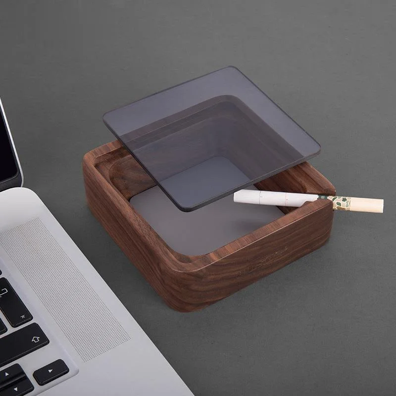 Creative with Glass Cover Ashtray Tea Table Wooden Household Goods Fashion Home Decoration Accessories
Creative with Glass Cover Ashtray Tea Table Wooden Household Goods Fashion Home Decoration Accessories