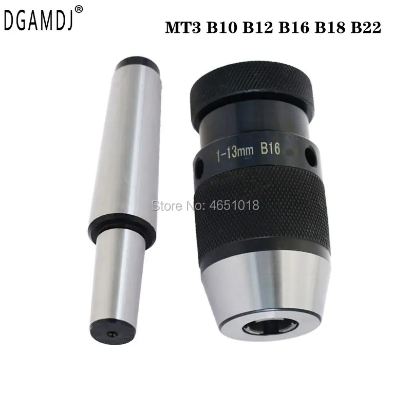 Processing accessories of MT3 Mohs taper shank B10 B12 B16 B18 B22 self-tightening drill chuck drilling machine
Processing accessories of MT3 Mohs taper shank B10 B12 B16 B18 B22 self-tightening drill chuck drilling machine