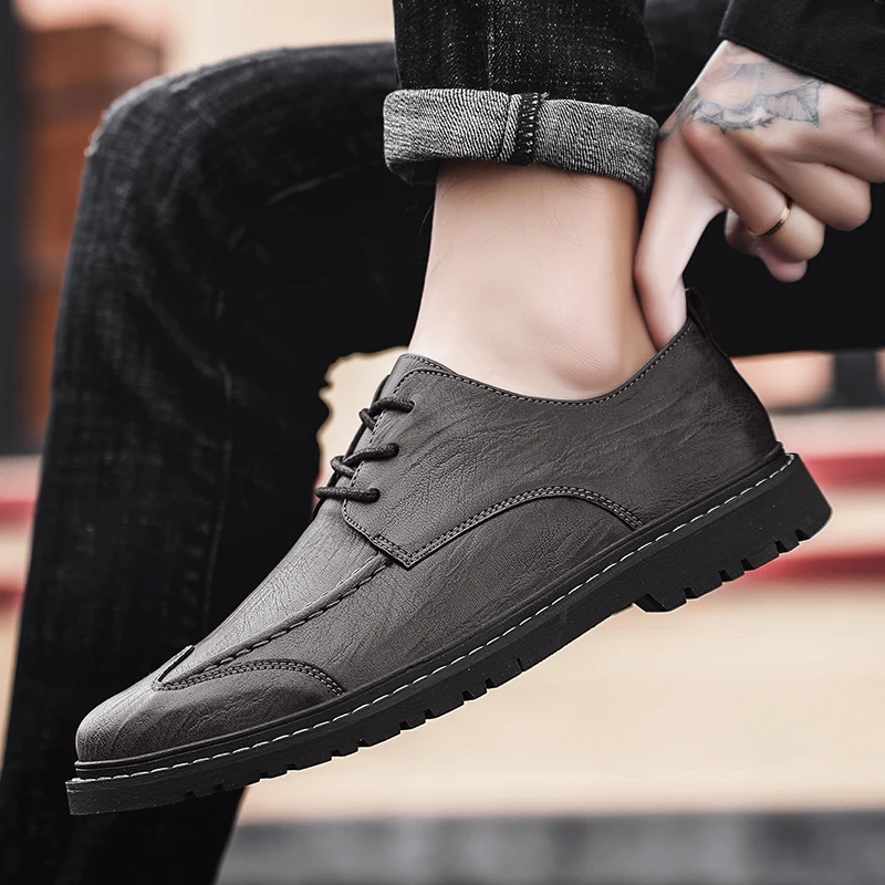 Men Casual Leisure Shoes Casual Sneaker Men Black Leather Man Mens Boots Fashion Sneakers Flat Sports Shoe Zapatillas Hombre
Men Casual Leisure Shoes Casual Sneaker Men Black Leather Man Mens Boots Fashion Sneakers Flat Sports Shoe Zapatillas Hombre