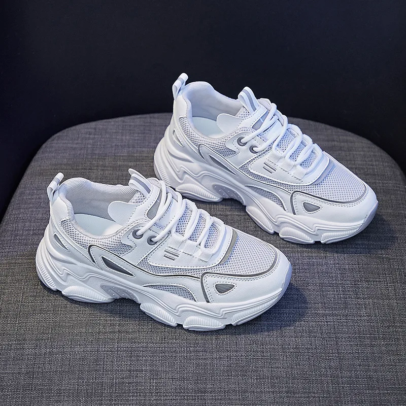 Кроссовки женские с вулканизированной подошвой, дышащие универсальные, толстая подошва, дышащие, белые
Кроссовки женские с вулканизированной подошвой, дышащие универсальные, толстая подошва, дышащие, белые