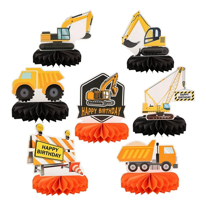 7 PCS Truck Theme Party Decorations Construction Honeycomb Centerpieces Table Toppers for Kids Birthday Theme Party 
7 PCS Truck Theme Party Decorations Construction Honeycomb Centerpieces Table Toppers for Kids Birthday Theme Party