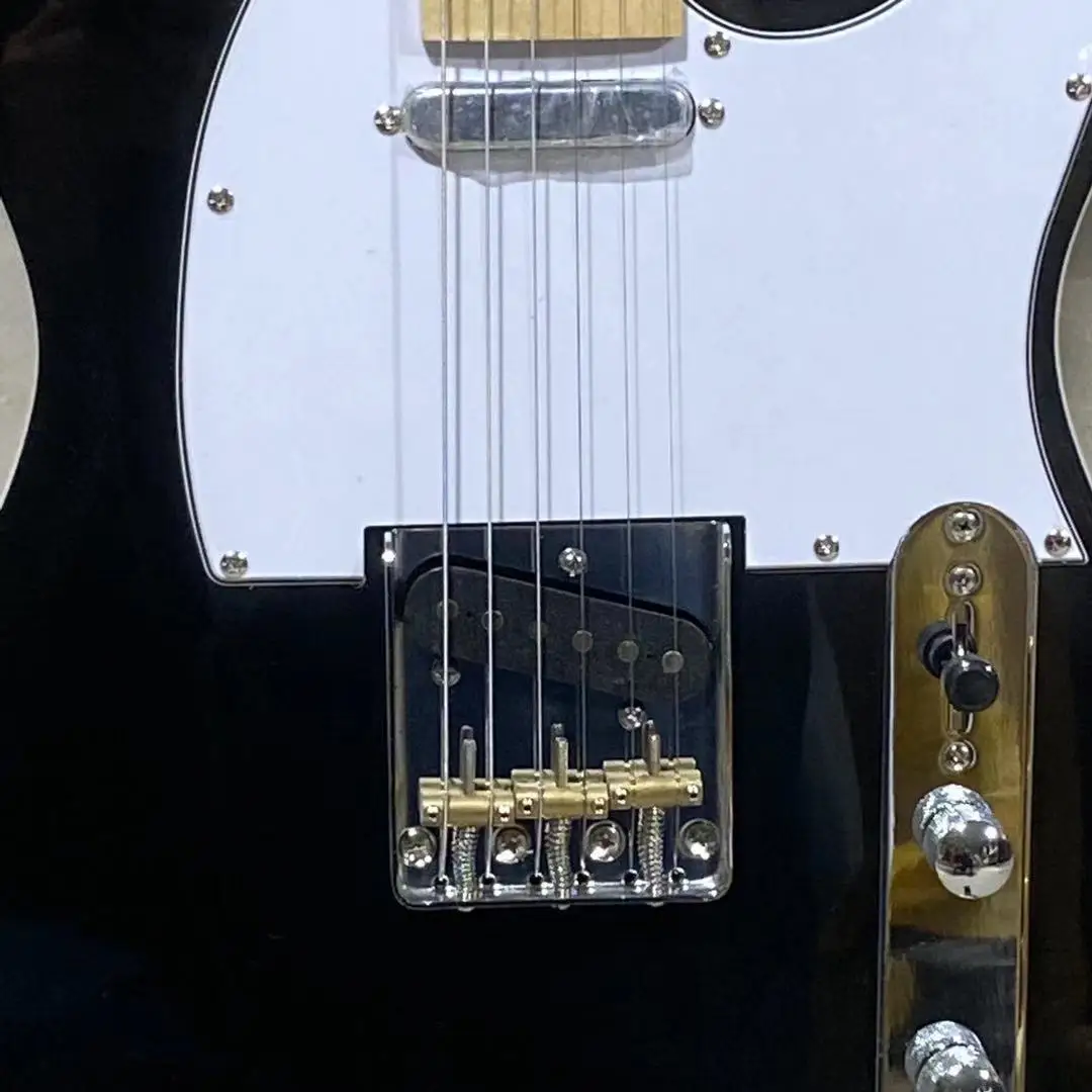 TELE Electric Guitar Black Color White Double Binding Chrome Hardware Maple Fingerboard Free Shipping
TELE Electric Guitar Black Color White Double Binding Chrome Hardware Maple Fingerboard Free Shipping