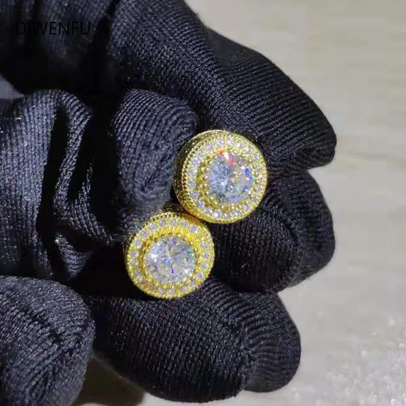 14K White Yellow Gold Diamond Earrings for Women Hiphop/Rock Party Peridot Bizuteria Stud Earring Round Fashion Fine Jewelry
14K White Yellow Gold Diamond Earrings for Women Hiphop/Rock Party Peridot Bizuteria Stud Earring Round Fashion Fine Jewelry