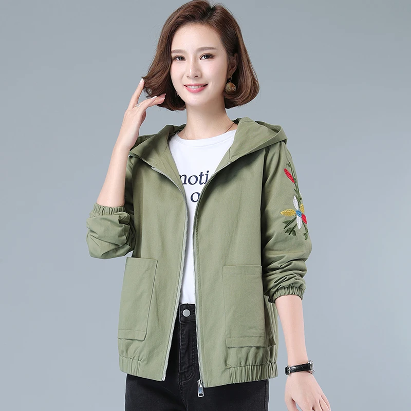 Vintage Hooded Embroidery Short Windbreaker 2022 Spring Autumn New Women's Clothing 5XL Cotton casual loose Thin Coats female 8
Vintage Hooded Embroidery Short Windbreaker 2022 Spring Autumn New Women's Clothing 5XL Cotton casual loose Thin Coats female 8