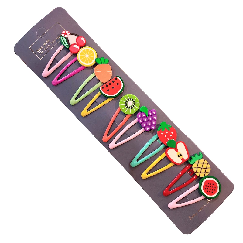 10PCS/Set Girls Cute Cartoons Fruit Hairpins For Children Barrettes Headband Kids Fashion Hair Clip Headwear Hair Accessories
10PCS/Set Girls Cute Cartoons Fruit Hairpins For Children Barrettes Headband Kids Fashion Hair Clip Headwear Hair Accessories