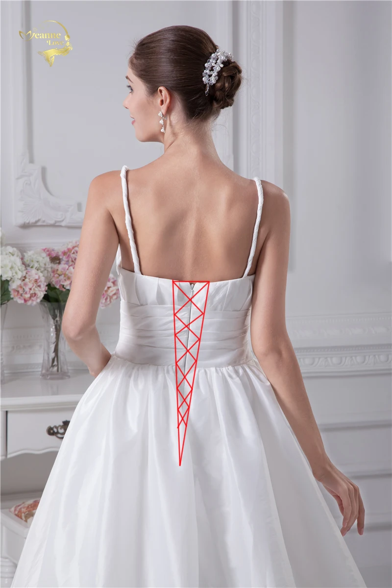 Jeanne Love Vintage Wedding Dresses 2020 New Taffeta Spaghetti Straps V Neck Beading Bridal Gowns Robe De Mariage Bride Dresses 
Jeanne Love Vintage Wedding Dresses 2020 New Taffeta Spaghetti Straps V Neck Beading Bridal Gowns Robe De Mariage Bride Dresses