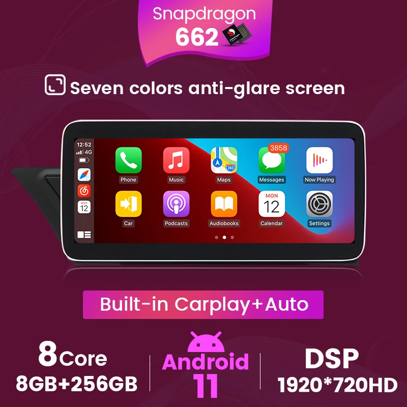 12,3 дюймовый Android 11 Qualcomm Snapdragon 662 большой экран HD Audi для Audi A4 A4L B8 A5 2009-2016 Автомобильный мультимедийный плеер GPS SWC
12,3 дюймовый Android 11 Qualcomm Snapdragon 662 большой экран HD Audi для Audi A4 A4L B8 A5 2009-2016 Автомобильный мультимедийный плеер GPS SWC