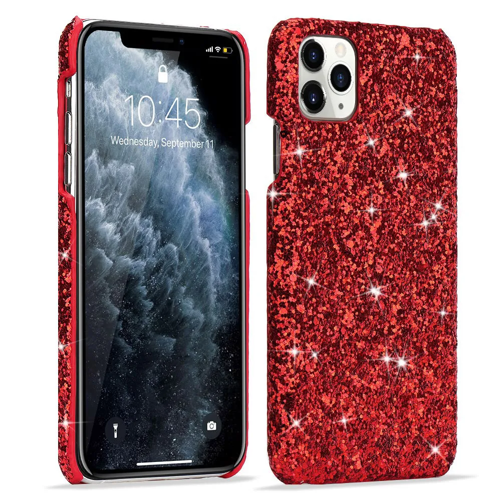 Чехол для телефона IPhone 11 12 Pro Max X Xr Xs Mini сверкающий противоударный чехол со