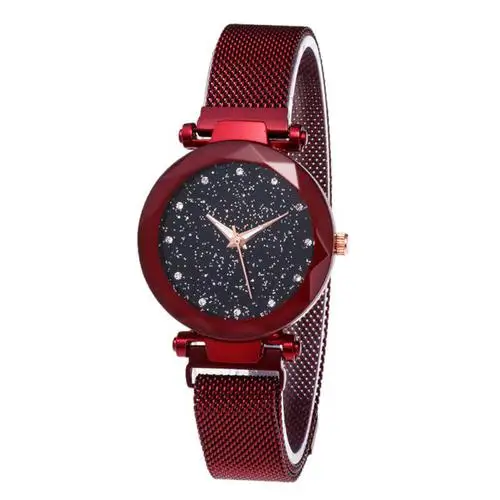 Relogio Feminino Fashion Women Starry Sky Watches Magnetic Mesh Belt Watch Women Dress Luminous Quartz Wristwatch Zegarek Damski
Relogio Feminino Fashion Women Starry Sky Watches Magnetic Mesh Belt Watch Women Dress Luminous Quartz Wristwatch Zegarek Damski