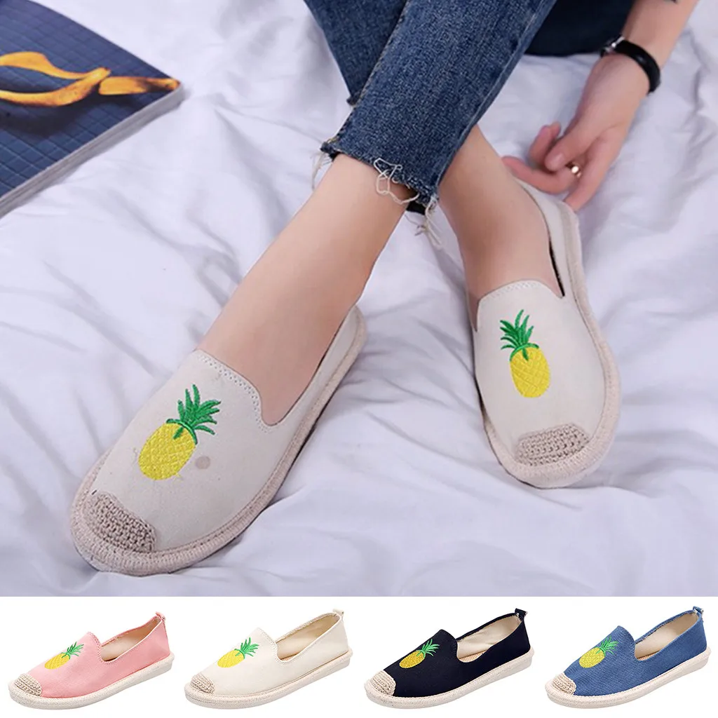 SAGACE Fashion Sneakers Women Casual Canvas Pineapple print Slip On Round Toe Low Heel Shallow Work Shoes Women Vulcanized Shoes
SAGACE Fashion Sneakers Women Casual Canvas Pineapple print Slip On Round Toe Low Heel Shallow Work Shoes Women Vulcanized Shoes