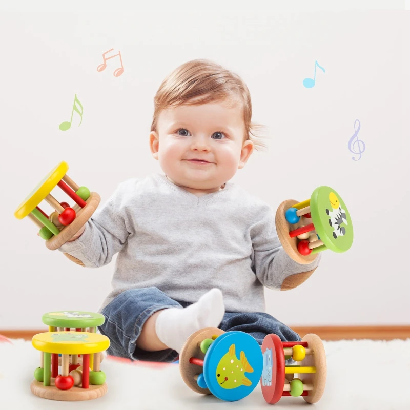 Wooden Baby Handbell Rattles Boys And Girls Newborn Baby Grasping Training Soothing Children Toys
Wooden Baby Handbell Rattles Boys And Girls Newborn Baby Grasping Training Soothing Children Toys