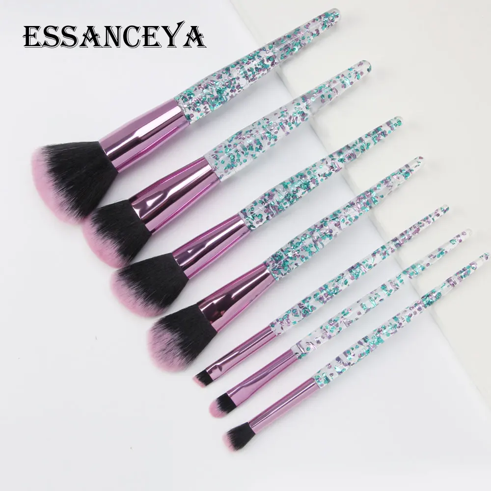 ESSANCEYA 7/15 шт цветные кисти для макияжа набор кистей с деревянной консилер глаз
