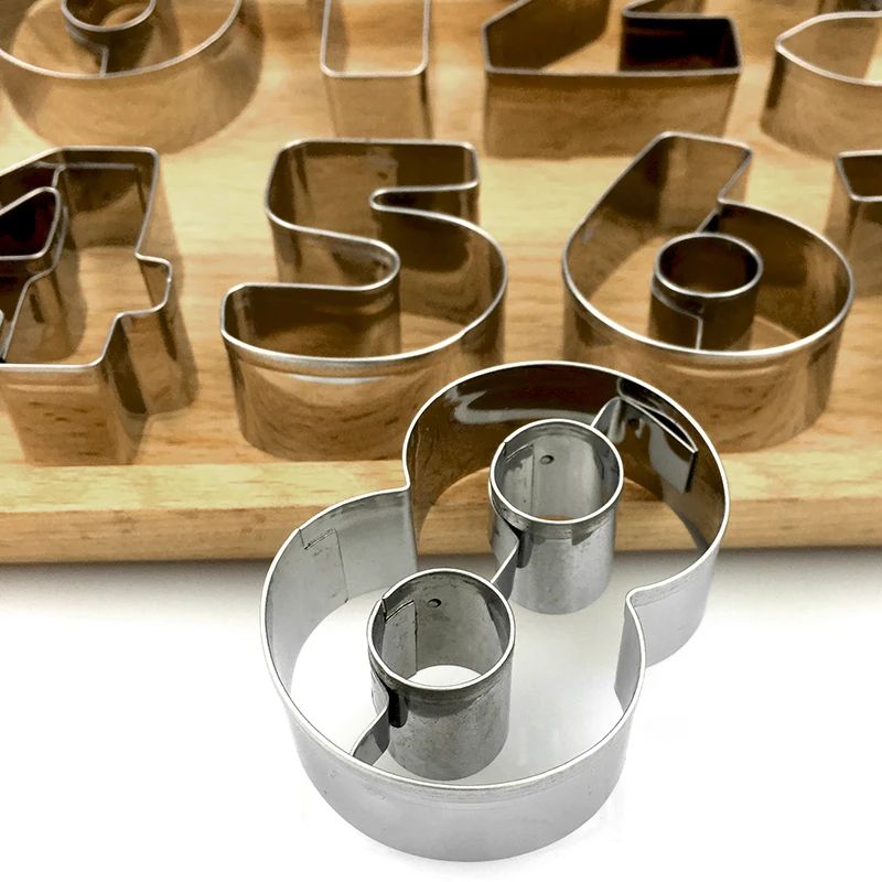 0-8 Number Shape 9 Pcs Cookie Biscuit Cutter Mould Stainless Steel Baking Mold DC120
0-8 Number Shape 9 Pcs Cookie Biscuit Cutter Mould Stainless Steel Baking Mold DC120
