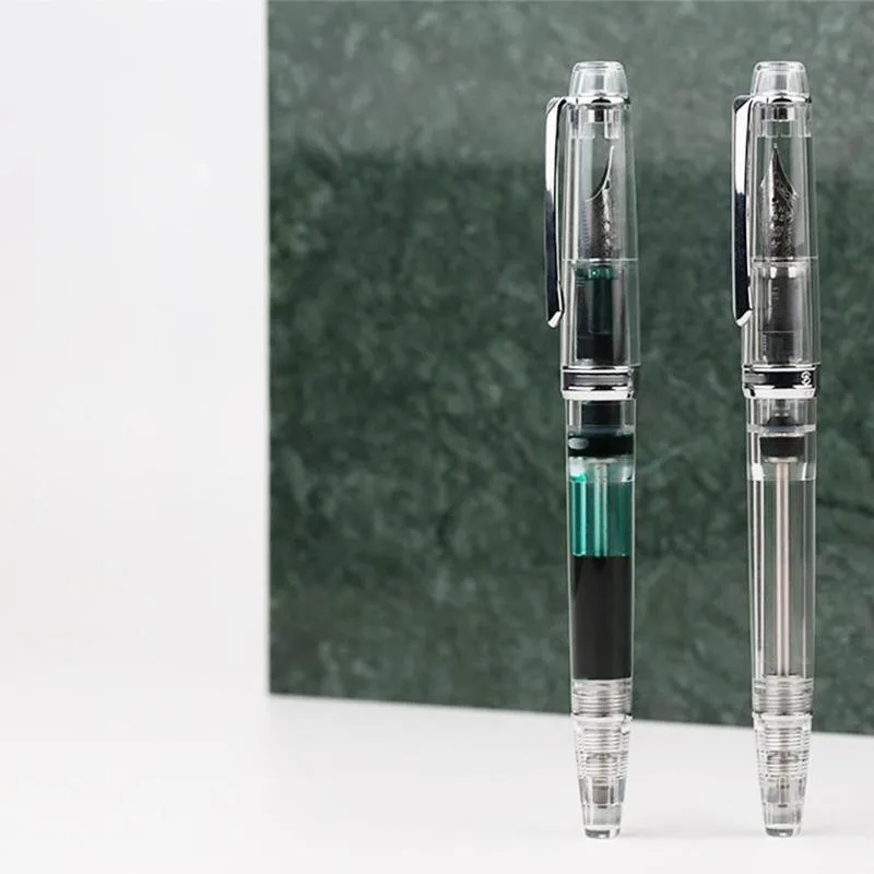 355 Resin Piston Fountain Demonstration Pen Calligraphy Fountain Gift Acrylic Pen Transparent Student Design Box V2V0 
355 Resin Piston Fountain Demonstration Pen Calligraphy Fountain Gift Acrylic Pen Transparent Student Design Box V2V0