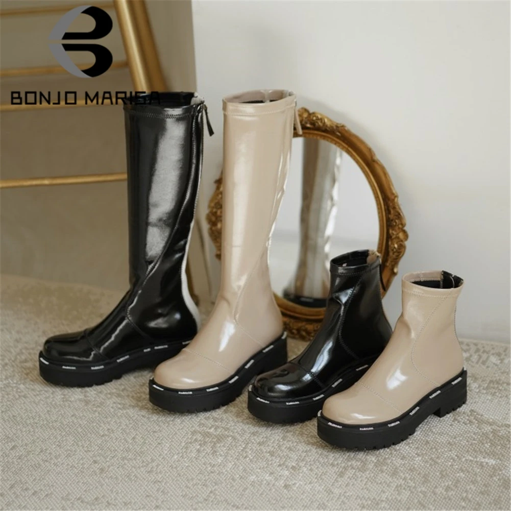 BONJOMARISA On Sale Stylish Lady Chunk Heel Ankle Boots Round Toe Platform Zipper Brand Boots Women Casual Street Shoes Woman
BONJOMARISA On Sale Stylish Lady Chunk Heel Ankle Boots Round Toe Platform Zipper Brand Boots Women Casual Street Shoes Woman