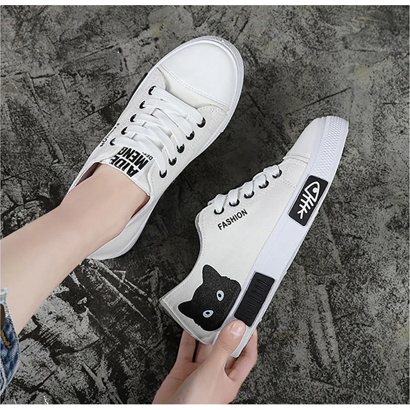 2020 Women Vulcanized Female Lace Up Shoes Ladies Cartoon Animation Comfortable Flats Women's Round Toe Footwear Plus Size
2020 Women Vulcanized Female Lace Up Shoes Ladies Cartoon Animation Comfortable Flats Women's Round Toe Footwear Plus Size