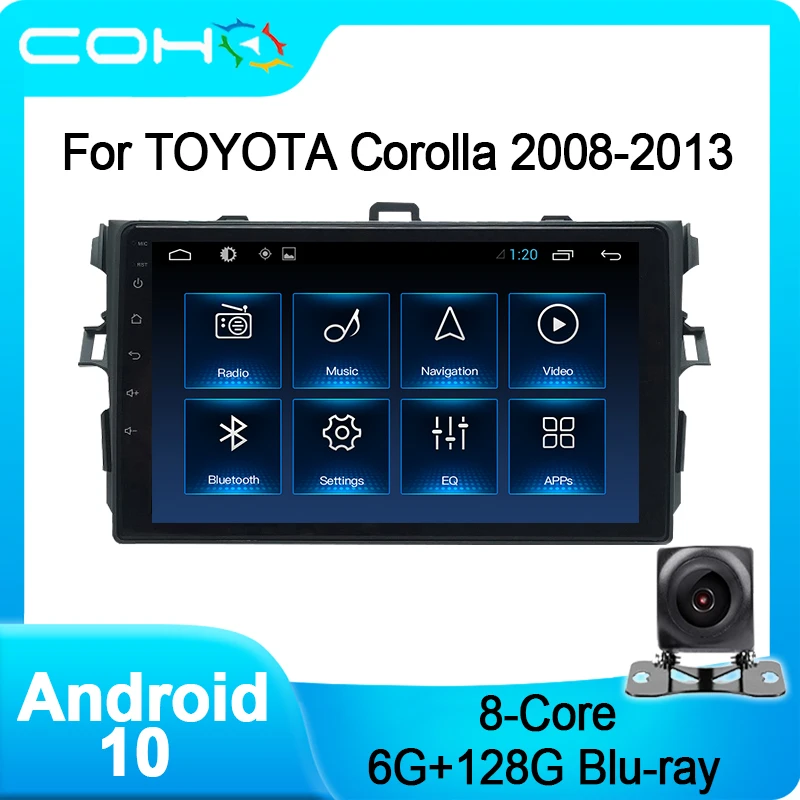 COHO For Toyota Corolla E140/150 2007-2012 Car Multimedia Player Stereo Radio Android 10 6+128G Octa Core
COHO For Toyota Corolla E140/150 2007-2012 Car Multimedia Player Stereo Radio Android 10 6+128G Octa Core