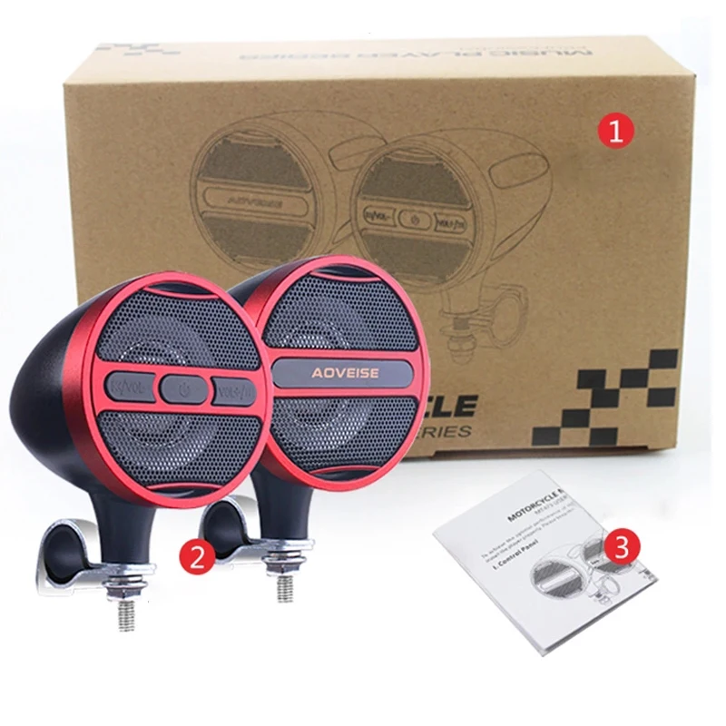 Waterproof Moto MP3 Player System Amplifier 12V Music Player FM Radio USB Plating/Frosted Bluetooth Stereo Motorcycle Speaker
Waterproof Moto MP3 Player System Amplifier 12V Music Player FM Radio USB Plating/Frosted Bluetooth Stereo Motorcycle Speaker