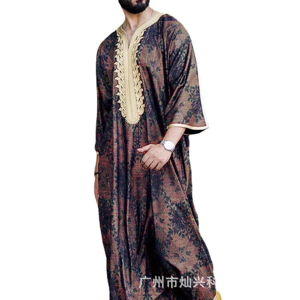 Islamic Clothing Men Robes Kaftan Muslim Man Moroccan Hooded Long Dress Arabic Men Striped Robe Middle East National Costume
Islamic Clothing Men Robes Kaftan Muslim Man Moroccan Hooded Long Dress Arabic Men Striped Robe Middle East National Costume