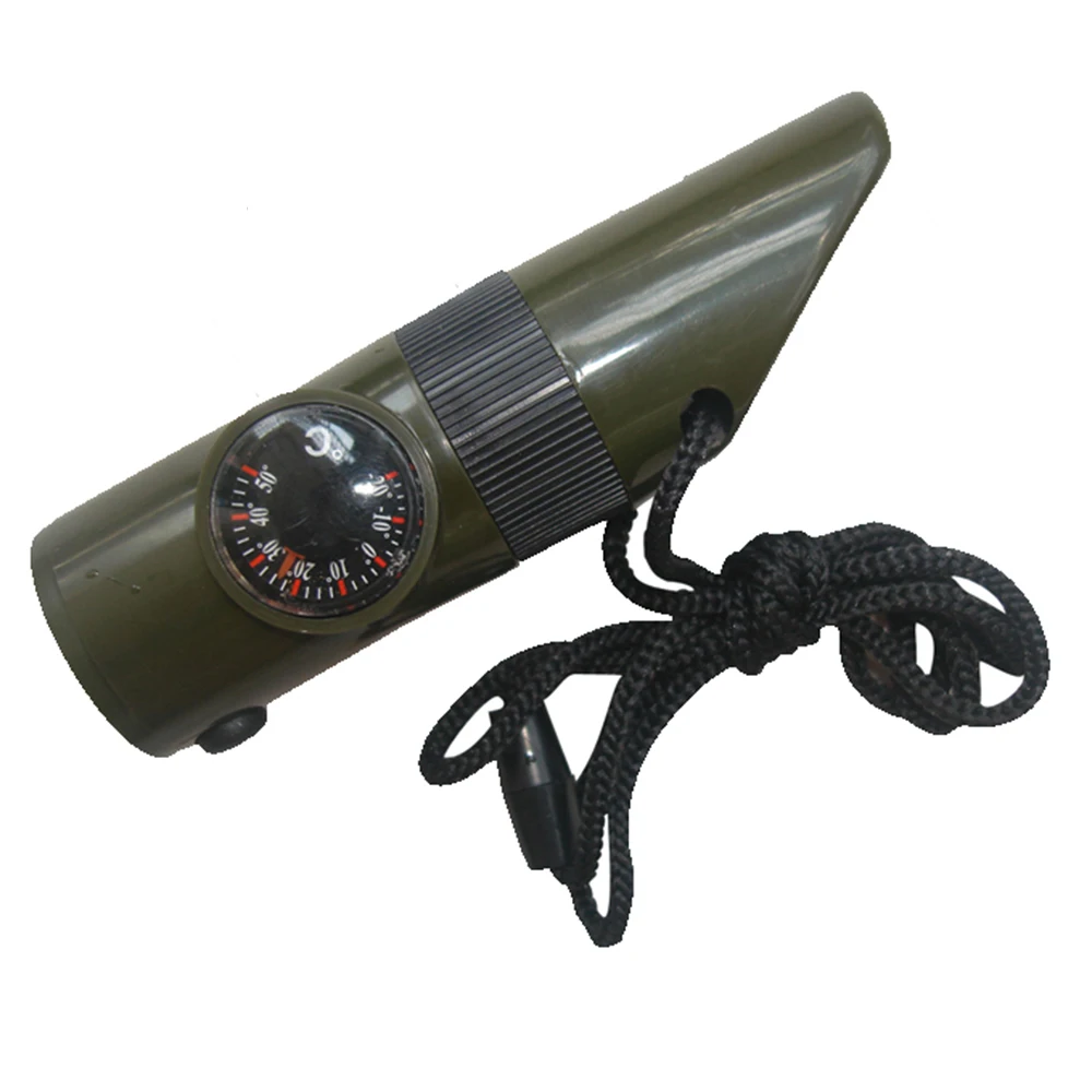 7 in 1 Whistle With Lamp Thermometer Magnifier Compass Camping Hiking Accessories
7 in 1 Whistle With Lamp Thermometer Magnifier Compass Camping Hiking Accessories