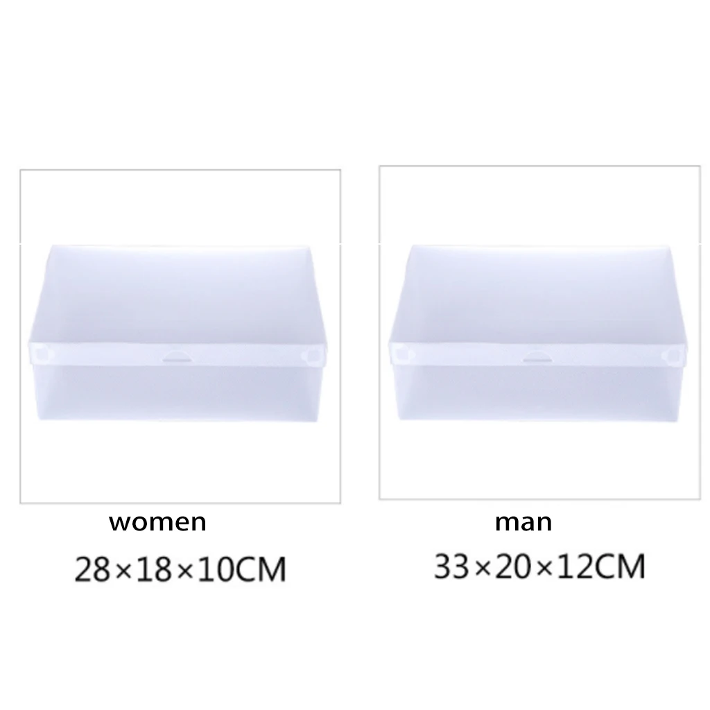 Women Men 1pcs Transparent Plastic Shoes Storage Boxes Shoes Container Box Case Holder Foldable dust-proof Shoes Box Organizer
Women Men 1pcs Transparent Plastic Shoes Storage Boxes Shoes Container Box Case Holder Foldable dust-proof Shoes Box Organizer