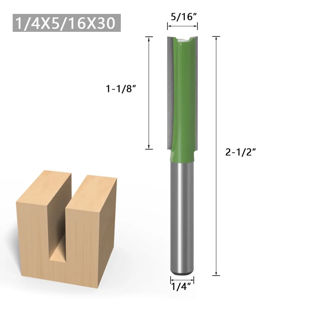 New 1/4 Inch 6mm Shank Straight Bit Milling Cutter Single Double Flute Wood Cutters Router Bit Woodworking Tool Set
New 1/4 Inch 6mm Shank Straight Bit Milling Cutter Single Double Flute Wood Cutters Router Bit Woodworking Tool Set