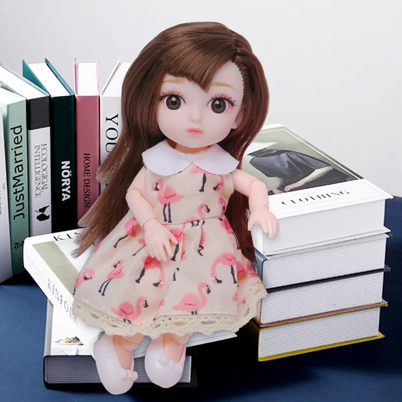 16CM Bjd Doll 1/12 Moveable Joints DIY Girls Dress Up 3D Eyes With Clothes Shoes Mini Fashion Princess Doll Toys Girls Gift
16CM Bjd Doll 1/12 Moveable Joints DIY Girls Dress Up 3D Eyes With Clothes Shoes Mini Fashion Princess Doll Toys Girls Gift