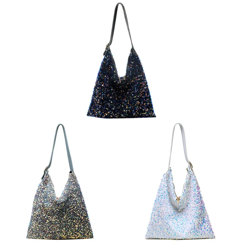 Fashion Sequins Bags for Women Shoulder Purse Luxury Handbags Women Bags Designer Female High Capacity Bags
Fashion Sequins Bags for Women Shoulder Purse Luxury Handbags Women Bags Designer Female High Capacity Bags