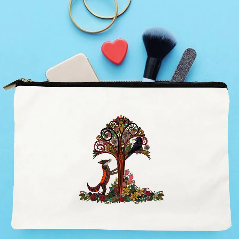 Women fox and crow Printed Make up bag Fashion Women Cosmetics Organizer Bag for Travel Colorful Storage Bag for Lady Bag
Women fox and crow Printed Make up bag Fashion Women Cosmetics Organizer Bag for Travel Colorful Storage Bag for Lady Bag