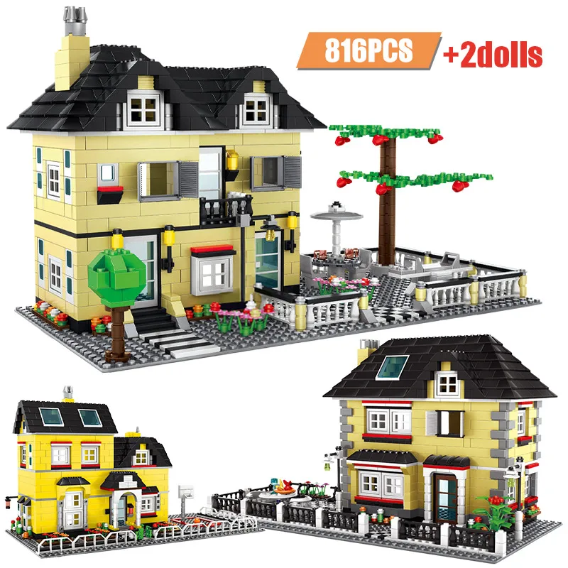 Compatible City Yellow Garden Villa Street View Architecture Building Blocks Friends House Figures Bricks Toys For Children Gift
Compatible City Yellow Garden Villa Street View Architecture Building Blocks Friends House Figures Bricks Toys For Children Gift