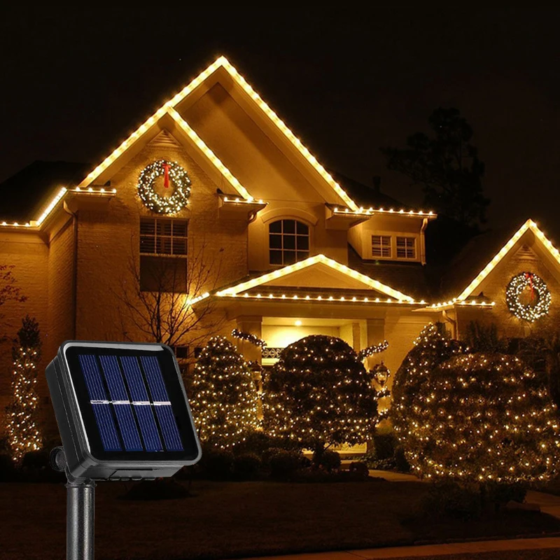 Solar Led Light Outdoor 50/100/200/300LED Fairy Lights Christmas Lights Street Garland Waterproof Festoon Garden Decor Garland
Solar Led Light Outdoor 50/100/200/300LED Fairy Lights Christmas Lights Street Garland Waterproof Festoon Garden Decor Garland