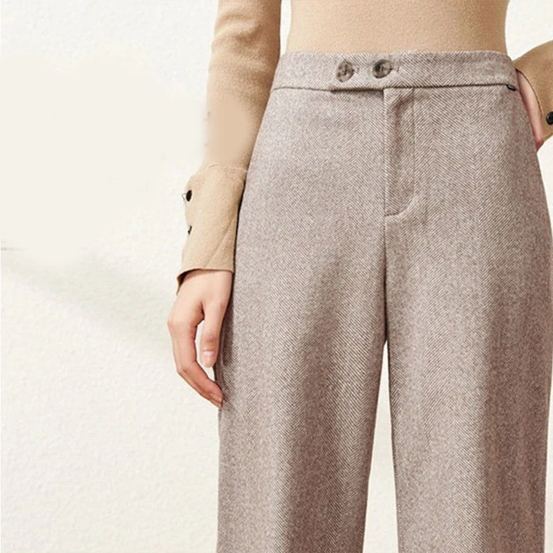 Autumn Winter Women Woolen Harem Pants High Waist Full Length Straight Pants Female Loose Casual Wide Leg Pants TrousersKK0141
Autumn Winter Women Woolen Harem Pants High Waist Full Length Straight Pants Female Loose Casual Wide Leg Pants TrousersKK0141