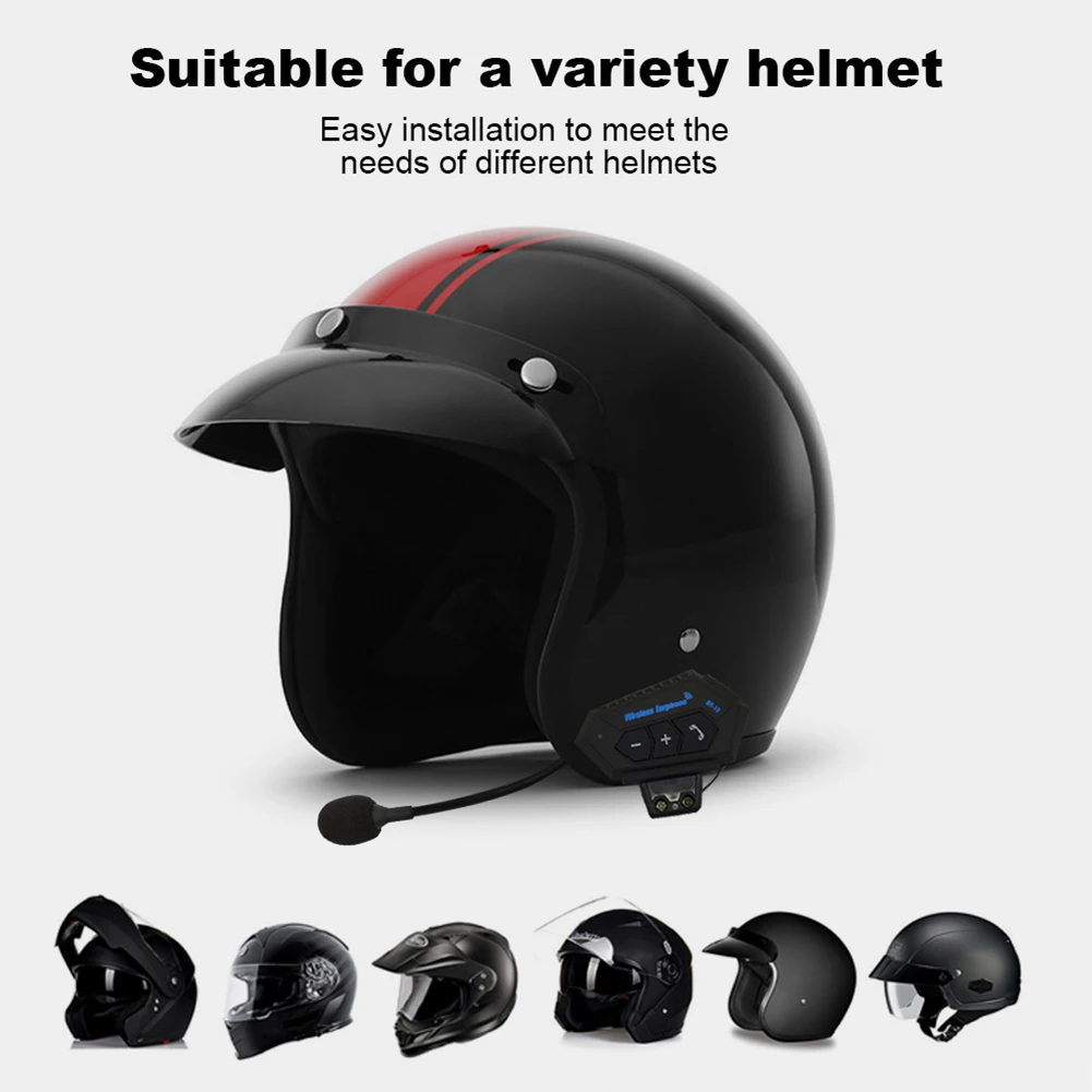 Motorcycle Helmet Bluetooth Headset 15-20Hrs Music Time Sports Riding Earphone Auto Answering with Mic
Motorcycle Helmet Bluetooth Headset 15-20Hrs Music Time Sports Riding Earphone Auto Answering with Mic
