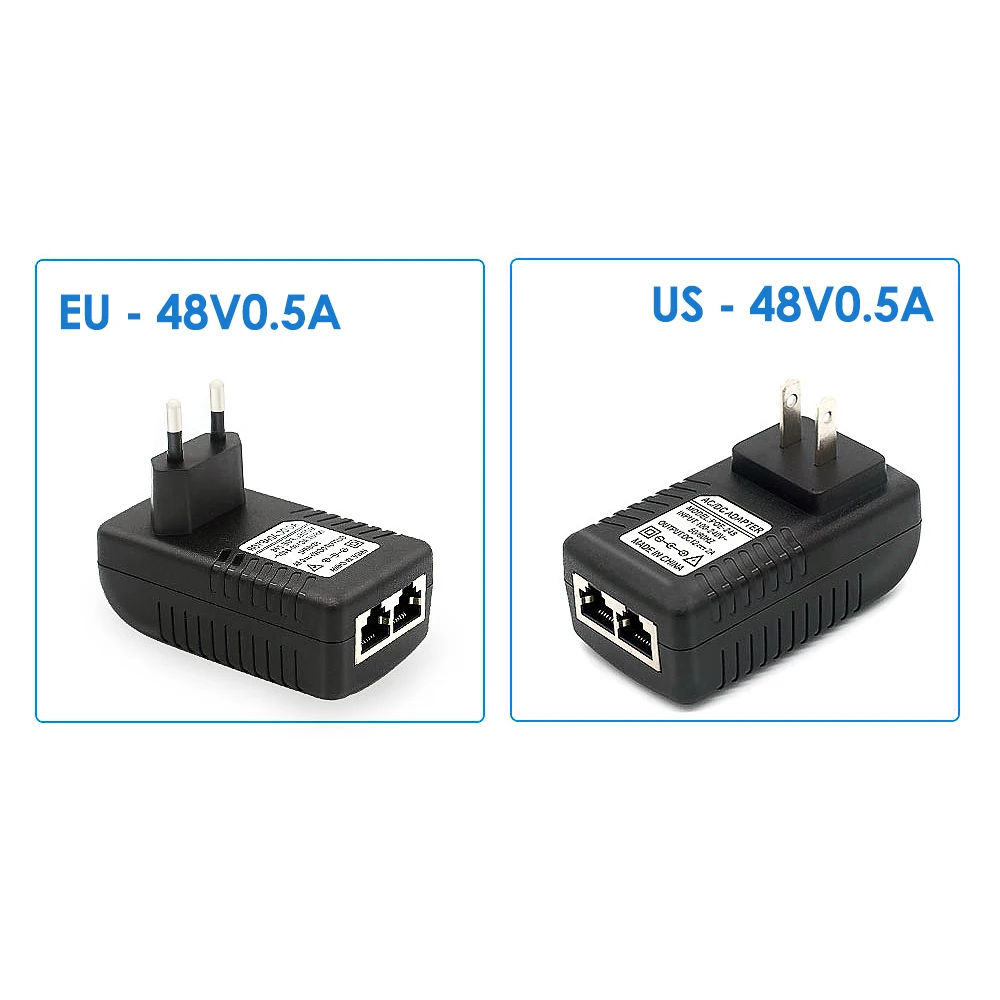 POE Injector AC220V to DC12V 15V 24V 1A DC48V 0.5A POE Power Supply Over Ethernet Injector POE power Adapter EU/US Optional
POE Injector AC220V to DC12V 15V 24V 1A DC48V 0.5A POE Power Supply Over Ethernet Injector POE power Adapter EU/US Optional